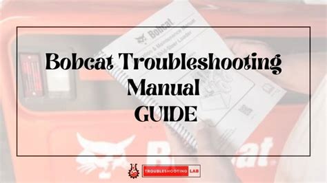 bobcat troubleshooting manual